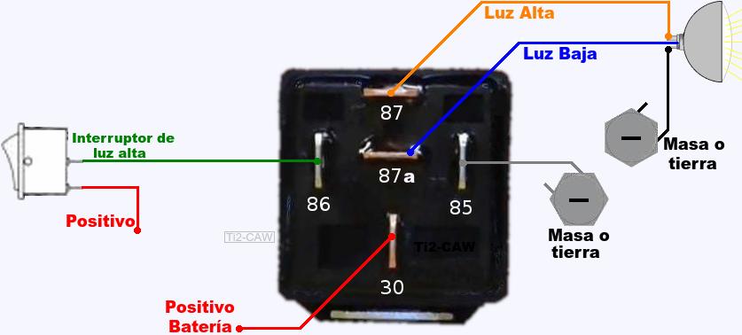diagrama de relay vw fox
