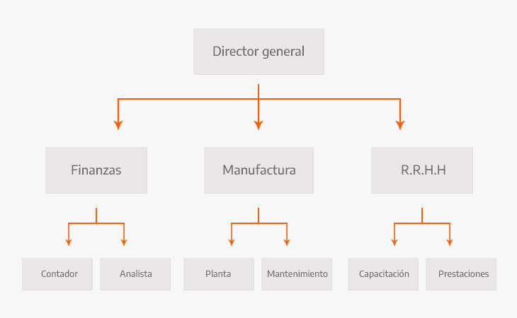 diagrama organizacional de una empresa
