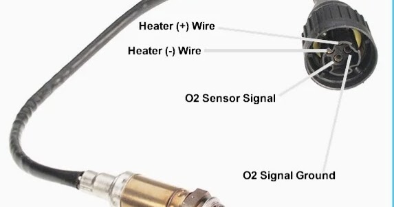 diagrama sensor de oxígeno 4 cables