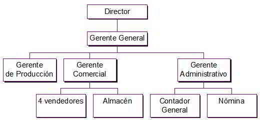 diagrama de una empresa comercial
